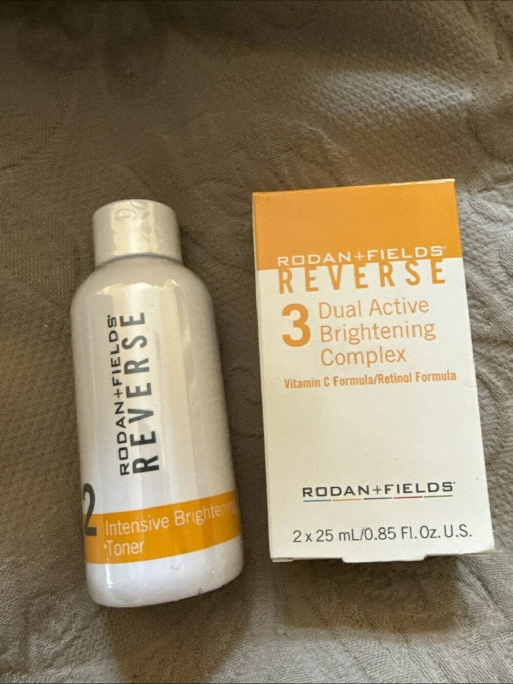 Rodan + Fields Reverse Step 2 Intensive Brightening Toner & Step 3 Dual Active